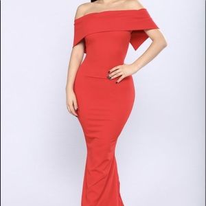 Red special occasion dress